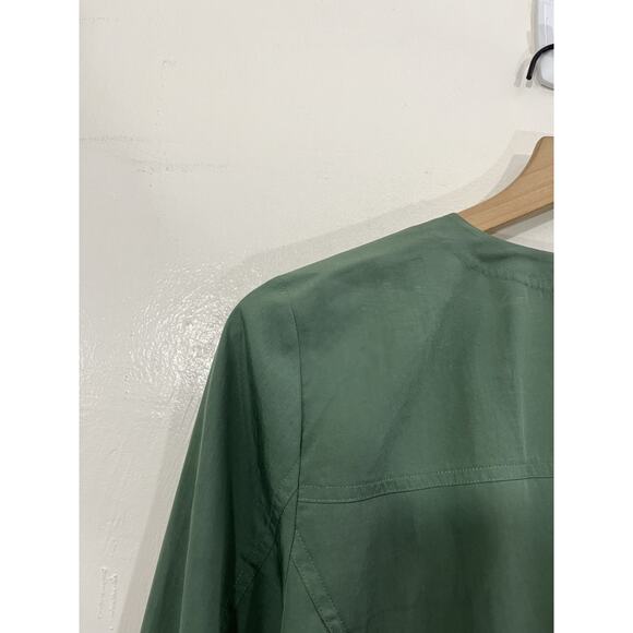 Eileen Fisher Drapey Tencel Blend Jacket S Quiet Luxury Minimalist Scandi Crop - Picture 11 of 15